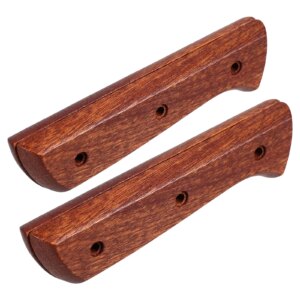 Handle Anti-skid Replacement Chef's Ergonomic with Hole Grip for Anti-slip Sapele