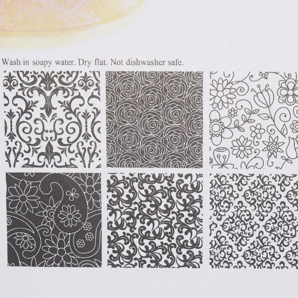 Clay Texture Embossing Stamp Mat Stamping Sheet Diy Flower Vein Pattern Mandala Tool for Jewelry Pottery Ceramic Fondant Polymer