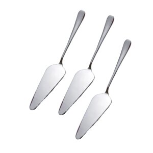 3 Pcs Scraper Baking Tool Shovel Stainless Steel Silver Spatula