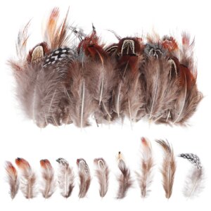 300 Pcs Mixed Color Dreamcatcher Craft Natural Charms Jewelry Making Plumes for Hats