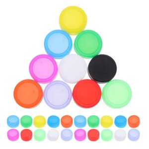 150 Pcs Bottle Caps Plastic Lids for Crafts Gift Transfer Accessories Baby