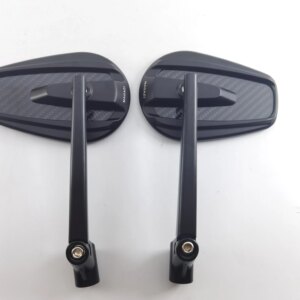 For Honda CB1300 CB400 CB1100 CB1000R CB750 Motorcycle genuine carbon fiber retro universal rearview mirror and reversing mirror