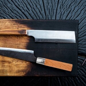 Rosewood Knife Handle Replacement Solid Wooden Cutting Tool Water Resistant Ergonomic Grip DIY Design For KitchenKnife