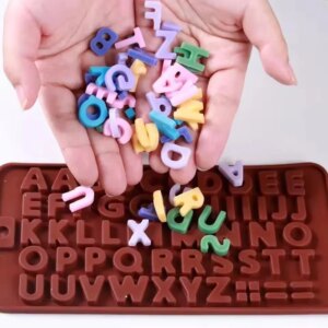 Letter&Number Chocolate Silicone Mold Alphabet Cookie Candy Cake Mold Baking Pastry Tray Tool Cake Decorate Kitchen Accessories