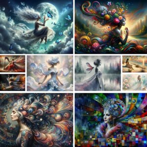 Portrait Butterfly Girl Printed Canvas Cross Stitch Embroidery Patterns Craft Needlework Sewing Painting Gift Home Decor Magic