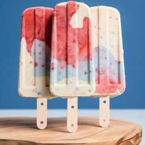 100pcs Ice Sticks Durable Wood Craft Popsicle Pre Drilled Holes Ice Lolly Pops Craft Sticks Family Commercial Cakesicle