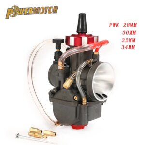 Motorcycle Flat Curtain Carburetor PWK 28 30 32 34mm 250cc 4 Stroke Engine Carb Universal Parts Enduro Dirt Pit Bike Motocross